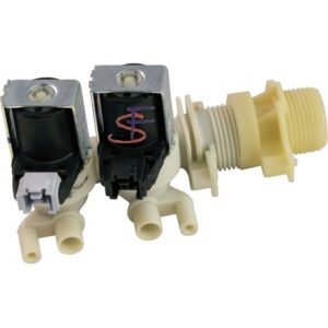 ELECTROVALVULA DUPLA C/FICHAS E SAIDAS LATERAIS ARISTON INDESIT 097712