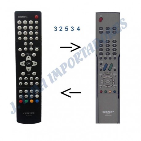 RUWIDO 100% COMPATIVEL COM SHARP 32534