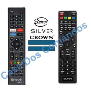 COMANDO BRAVO COMPATÍVEL ESMART/SILVER/CROWN/KUNFT