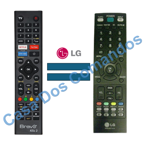 COMANDO BRAVO COMPATÍVEL LG