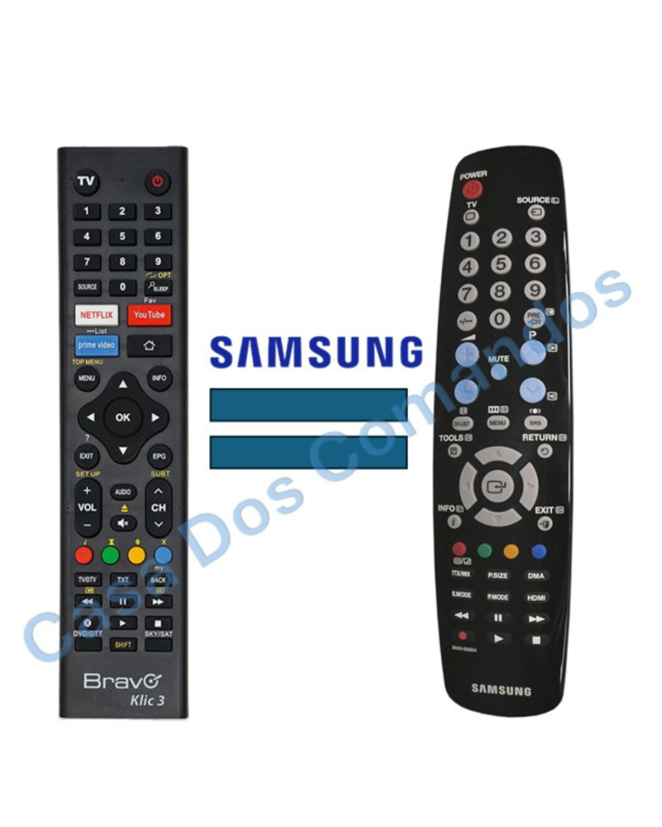COMANDO BRAVO COMPATÍVEL SAMSUNG