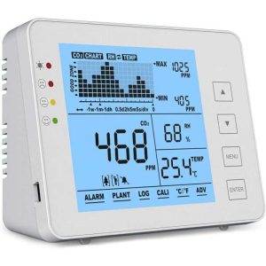 Medidor de CO2, temperatura e humidade – 5000 ppm – USB