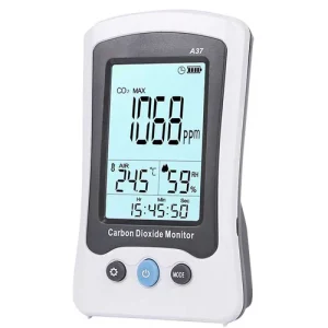 Medidor de CO2, temperatura e humidade – 5000 ppm – bateria