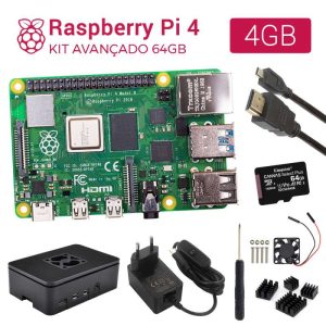 Raspberry Pi 4 4GB Kit Avançado 64GB